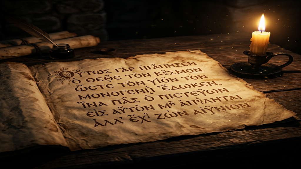 John 3:16 Greek Manuscript